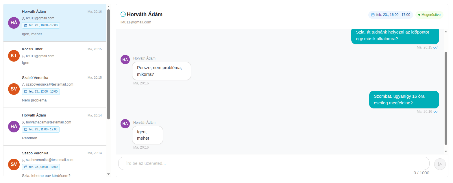 Közvetlen kapcsolat az ügyféllel