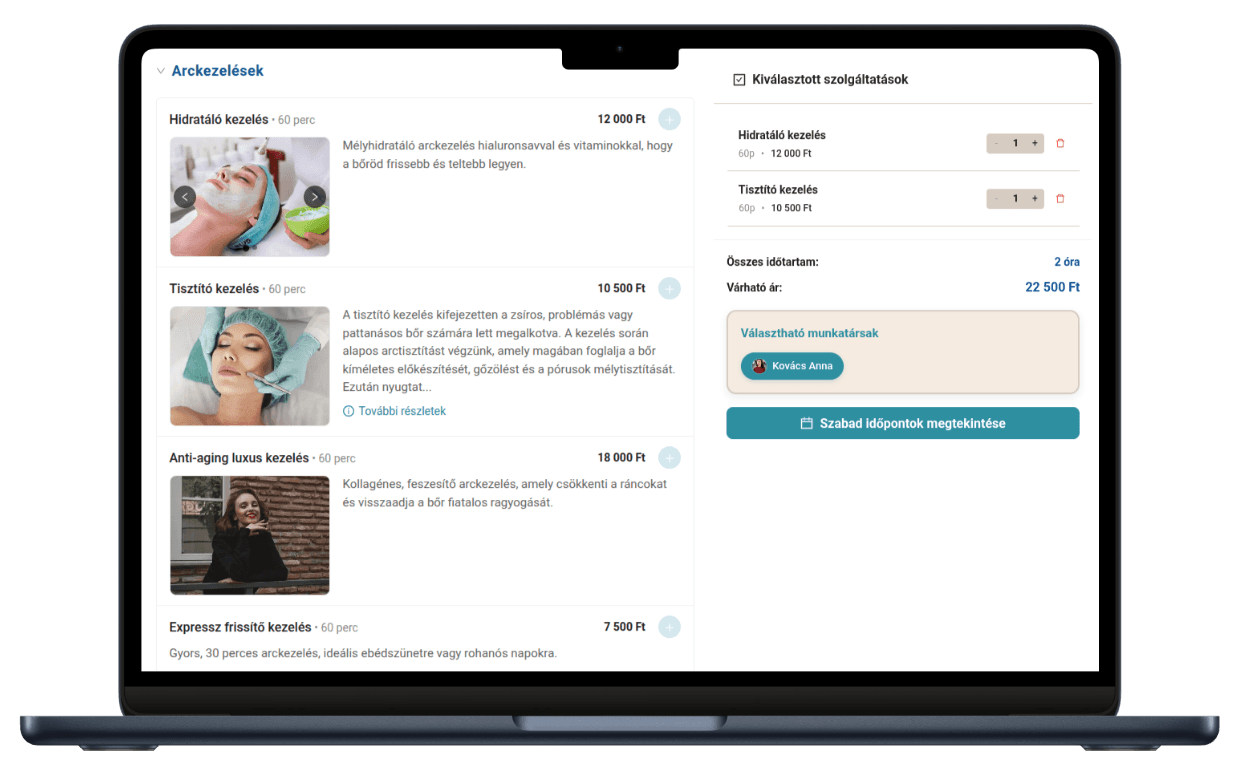 BookMe Desktop View